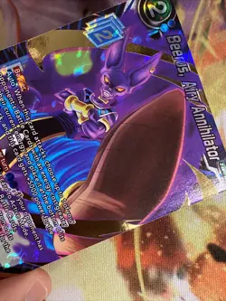 Beerus, Airy Annihilator Foil SR card BT19-036 Dragon Ball Super card ccg NM/M - Image 2