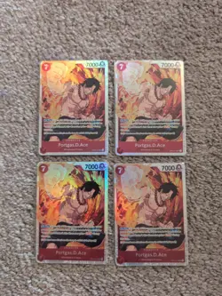 4x One Piece Card Game Portgas.D.Ace OP02-013 English - Image 1