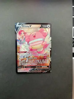 Pokemon TCG Blissey V Full Art Holo Card TG22/TG30 Silver Tempest Excellent Cond - Image 1