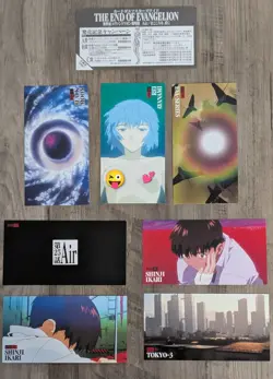 Evangelion CARDDASS MASTERS WIDE 7-Card Set Rei Ayanami Hyper Rare NO RESERVE - Image 1