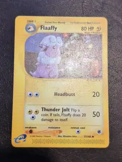 POKEMON TCG UNCOMMON CARD FLAAFFY E EXPEDITION 77/165 NM/VLP - Image 1