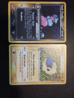 POKEMON TCG CARDS DARK FLAAFFY + MAREEP 33/109 EX TEAM ROCKET RETURNS NM/VLP - Image 1