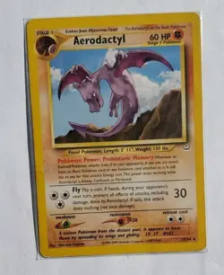 Pokemon TCG Aerodactyl Neo Revelation Card 15/64 Unlimited Rare - Image 1