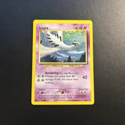 Lugia 20/64 Neo Revelation Pokemon Card Regular Rare Moderately Played MP - Image 1