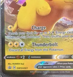 Pokemon TCG Holofoil Ultra Rare Pikachu V Card Lot Pokemon Bundle Promo Game TCG - Image 3