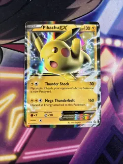 Pikachu EX XY174 XY Black Star Promo Holo Pokemon Card HP - Image 1