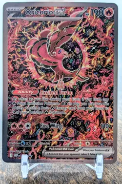 Pokemon TCG Oricorio ex MEP 024 Mega Evolution Black Star Promo NM Card 2 - Image 1