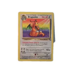 Pokemon TCG Dragonite 19/62 Fossil Non-Holo Rare Card Unlimited LP-NM Excellent - Image 1