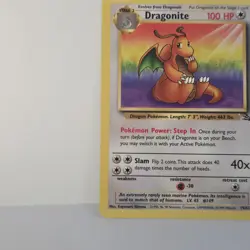 Pokemon TCG Dragonite 19/62 Fossil Non-Holo Rare Card Unlimited LP-NM Excellent - Image 4