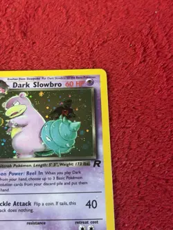 Dark Slowbro 12/82 Team Rocket Holo Wotc Pokemon Card Played - Image 2