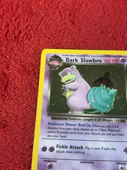 Dark Slowbro 12/82 Team Rocket Holo Wotc Pokemon Card Played - Image 3