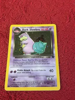 Dark Slowbro 12/82 Team Rocket Holo Wotc Pokemon Card Played - Image 5