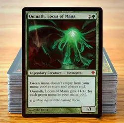 MTG Custom Commander Deck: OMNATH LOCUS OF MANA - MONO-GREEN BEATDOWN - 100 Card - Image 1