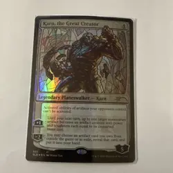 MTG Karn, the Great Creator - Foil - Stained Glass, Light Play, English Secret L - Image 1