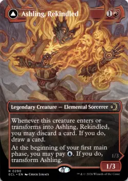 Ashling, Rekindled BORDERLESS Lorwyn Eclipsed Magic MTG NM - Image 1
