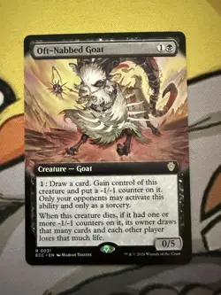 Oft-Nabbed Goat X1 EXTENDED ART Commander: Lorwyn Eclipsed - Image 1