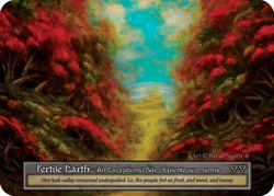 FOIL Sorcery Contested Realm - Fertile Earth (Foil) - Gothic (GT) - Image 1
