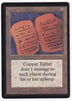 Copper Tablet -Beta Edition -HP (Bend) - MTG -FREE SHIPPING! - Image 1