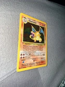 Pokemon Charizard 4/102 Base Set Holo Card 1999-2000 4th Print - Image 1