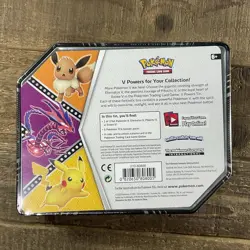Pokemon TCG V Powers Tin Eternatus V 5 Booster Packs -- Factory Sealed -- - Image 2