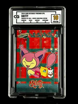 2024 Pokemon CG 10 Pristine SKITTY Christmas Data TCG XMAS Holiday CGC PSA - Image 1