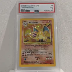 PSA 7 Charizard 004/130 Base Set 2 II Holo #4 Pokemon TCG - Image 1