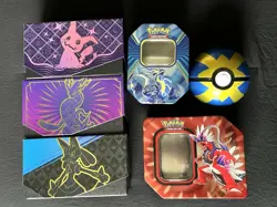 Empty Pokemon Tin / ETB Lot - Image 1