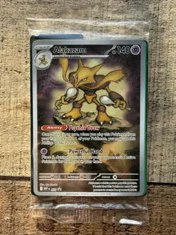 Pokemon TCG Alakazam 009 Sealed Black Star Promo Card Mega Evolution - Image 1