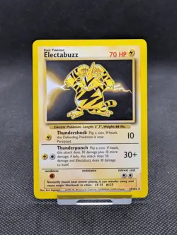 Electabuzz 20/102 Rare Base Set Pokemon Card WOTC LP-NM - Image 1
