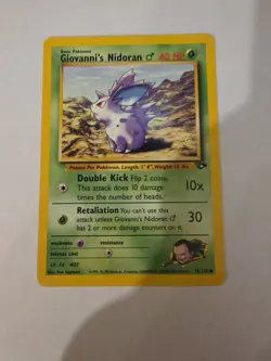 Giovanni's Nidoran 76/132 Pokemon TCG Gym Challenge Unlimited LP - Image 1