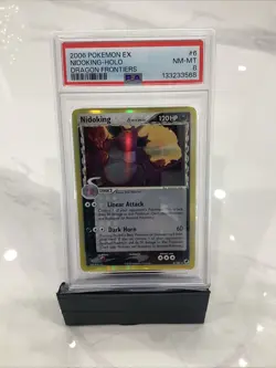 PSA 8 Nidoking #6 Holo ex Dragon Frontiers Pokemon 2006 Vintage Near Mint - Image 1