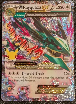 Pokemon TCG M Rayquaza EX 76/108 Celebrations Classic Collection Holo Rare - NM - Image 1