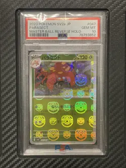 2023 PSA 10 Parasect #047 Master Ball Reverse Holo Pokemon Japanese sV2a 151 - Image 1