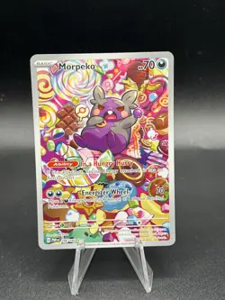 Morpeko Holo Pokemon 206/182 Sv04: Paradox Rift 2023 NM BM3 - Image 1