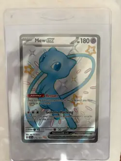 Mew ex 216/091 Holo Pokemon TCG Scarlet Violet Paldean Fates - Image 1
