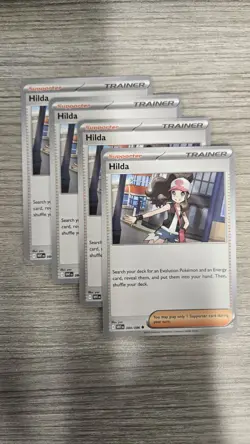 4x Hilda 084/086 Trainer Playset Pokemon Tcg White Flare English - Image 1