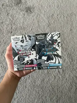Pokemon TCG Black Bolt and White Flare Booster Bundle - PAIR - In Hand - Image 1