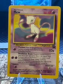 Vitage Pokemon Mew # 8 Wotc Black Star Promo Non Holo - Image 1