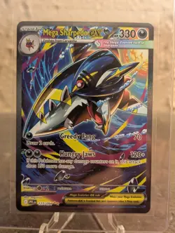 Pokemon TCG Mega Sharpedo Ex 127/094 Special Illustration Rare Phantasmal Flames - Image 1