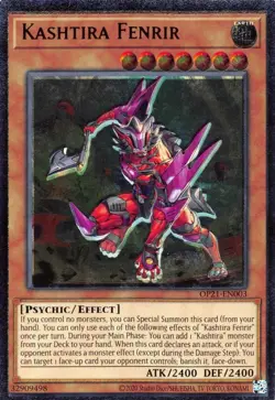 1x Yugioh Kashtira Fenrir Ultimate Rare OP21-EN003 NM - Image 1