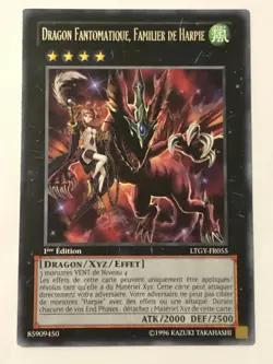 Carte Yu-Gi-Oh - Dragon Fantomatique, Familier de Harpie - LTGY-FR055 - Neuf - Image 1