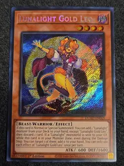 Yu-Gi-Oh! Lunalight Gold Leo DUAD-EN005 Duelist's Advance 1st Edition LP - Image 1
