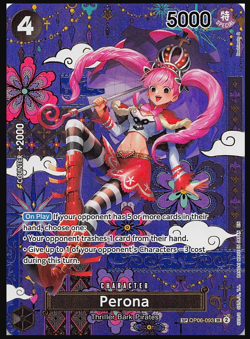 One Piece TCG - Perona OP06-093 OP14 SP English Alt Art The Azure Sea's Seven - Image 1