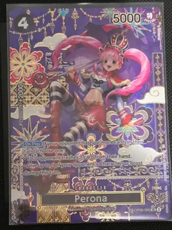 One Piece TCG - Perona OP06-093 OP14 SP English Alt Art The Azure Sea's Seven - Image 2