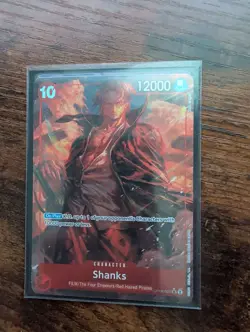 One Piece TCG Wings of the Captain English Shanks SR Alt Art Foil OP06-007 NM - Image 1