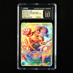 CGC 10 Pristine 2025 One Piece JPN Monkey D.Luffy OP13-118 SEC - Image 2