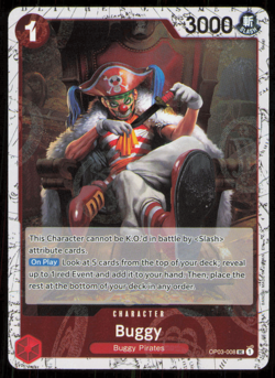 Buggy UC OP03-008 PRB-02 [Pirate Foil] THE BEST vol.2 One Piece NM - Image 1