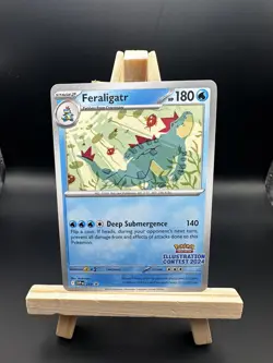 SVP213 Feraligatr - Black Star Promo Illustration Contest 2024 Pokemon Card NM - Image 1