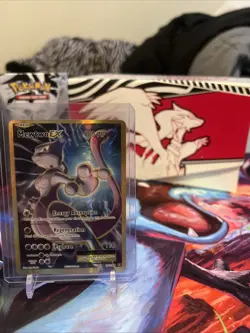 Pokemon Mewtwo EX TCG Full Art Holo Ultra Rare Card 103/108 Evolutions - Image 3