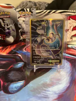 Pokemon Mewtwo EX TCG Full Art Holo Ultra Rare Card 103/108 Evolutions - Image 4